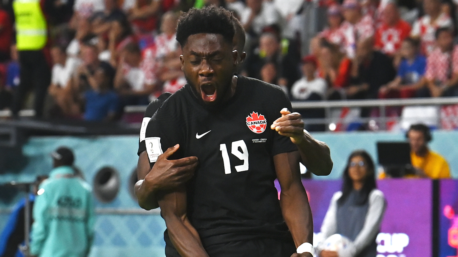 Canada's Alphonso Davies scores goal against Croatia in 2' | FIFA World Cup 2022