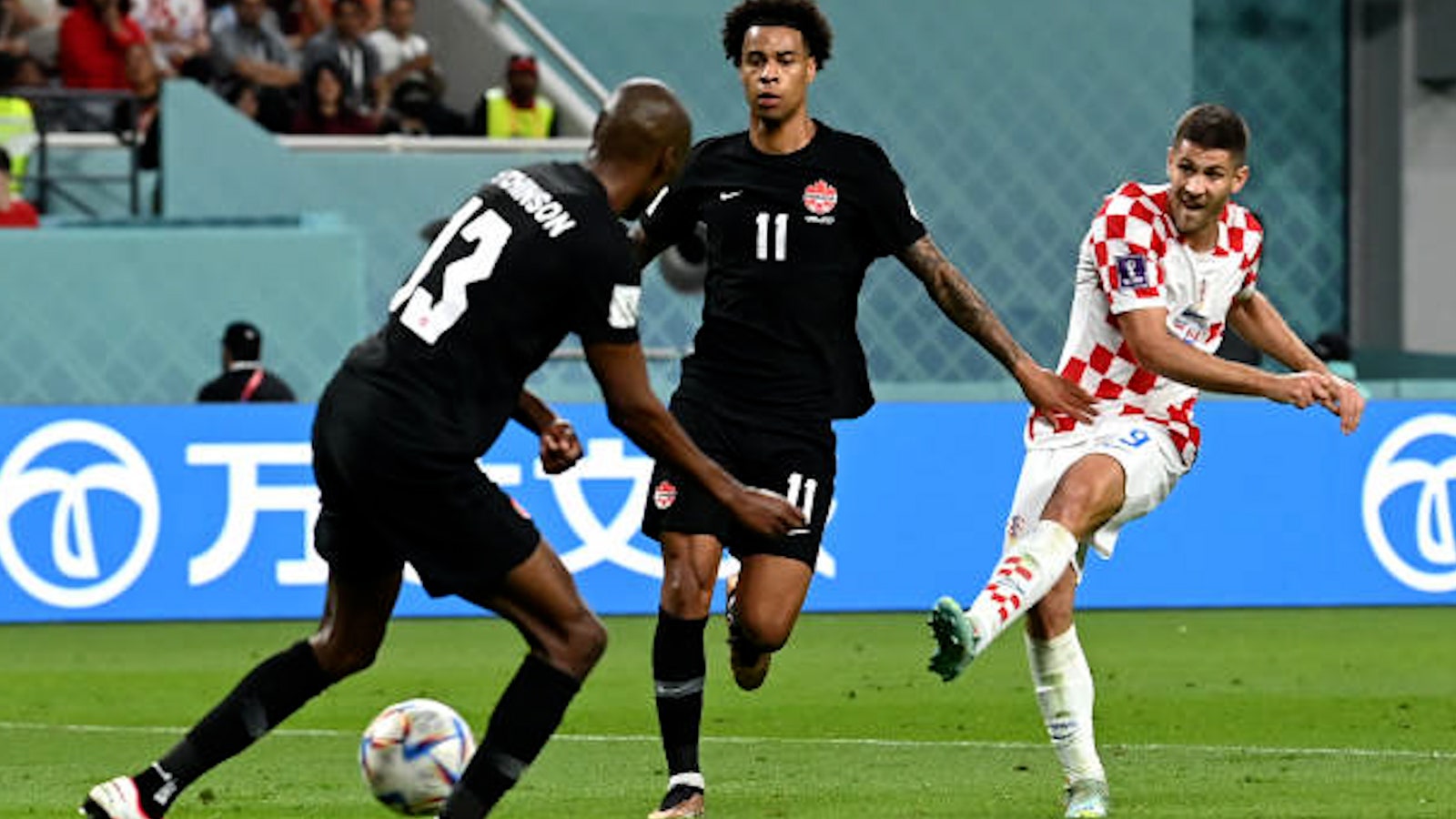 Andrej Kramaric of Croatia scores goal against Canada in 70' | FIFA World Cup 2022