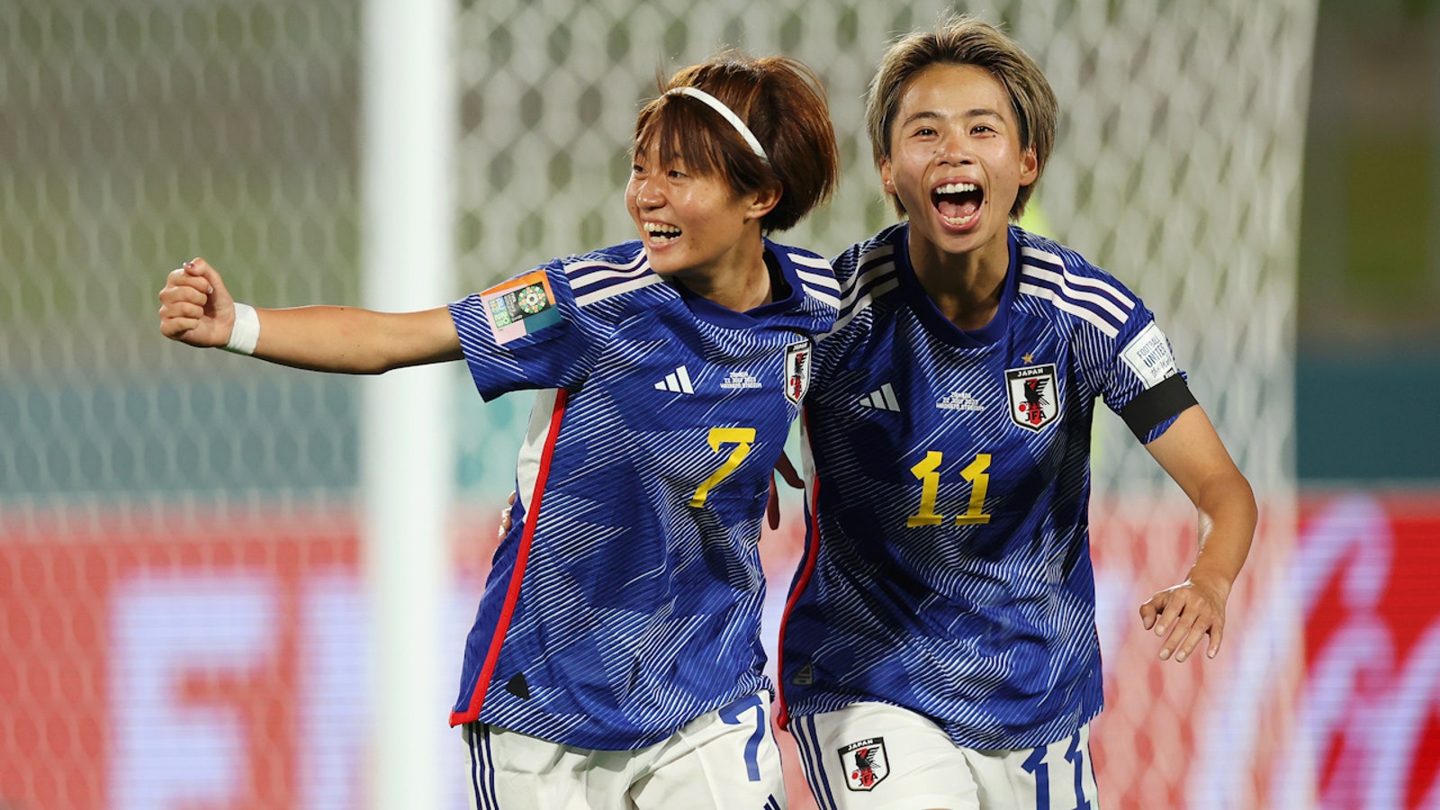 A japán Mina Tanaka gólt szerez Zambia ellen az 54. percben  Női világbajnokság, 2023