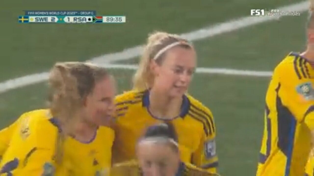 Sweden's Amanda Ilestedt scores goal vs. South Africa in 90' | 2023 FIFA Women's World Cup