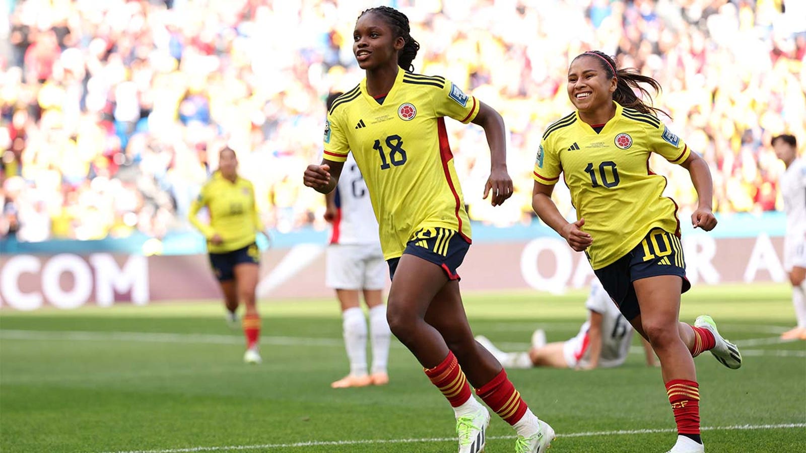 Colombia's Linda Caicedo scores a goal vs. Republic of Korea