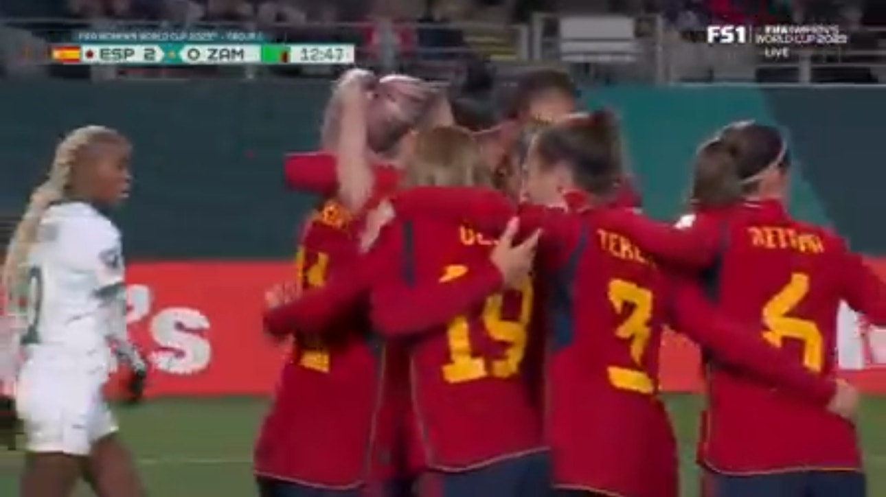 Spain's Jennifer Hermoso Fuentes scores goal vs. Zambia in 13' | 2023 FIFA Women's World Cup