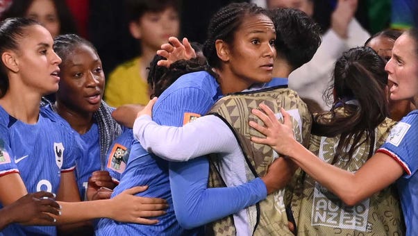 France's Wendie Renard scores goal vs. Brazil in 83' | 2023 FIFA Women's World Cup