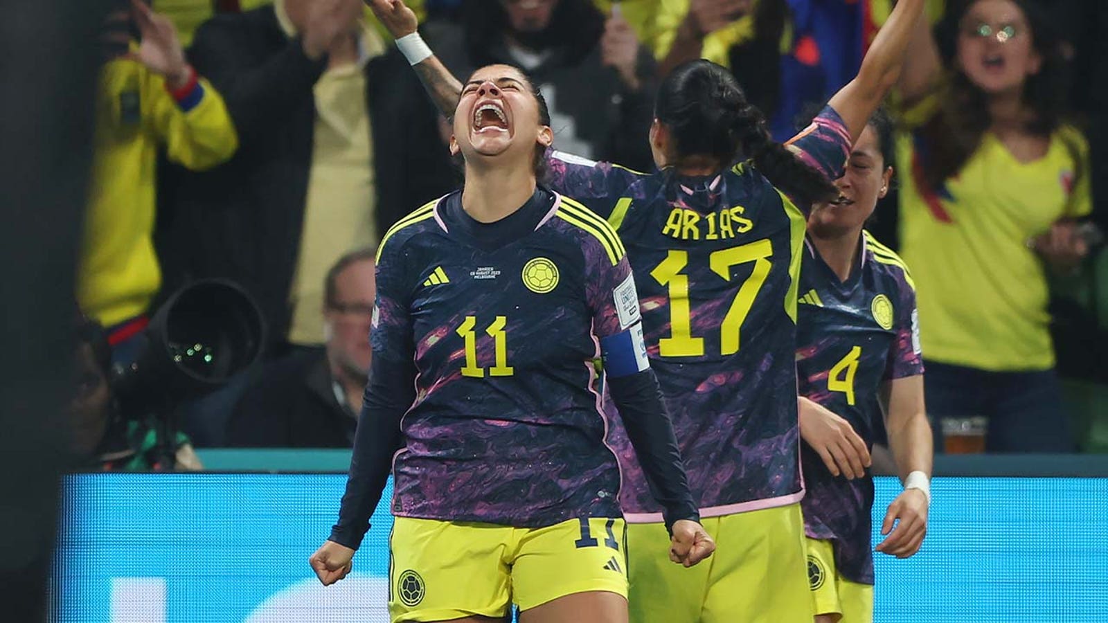 Colombia's Catalina Usme scores goal vs. Jamaica in 51'