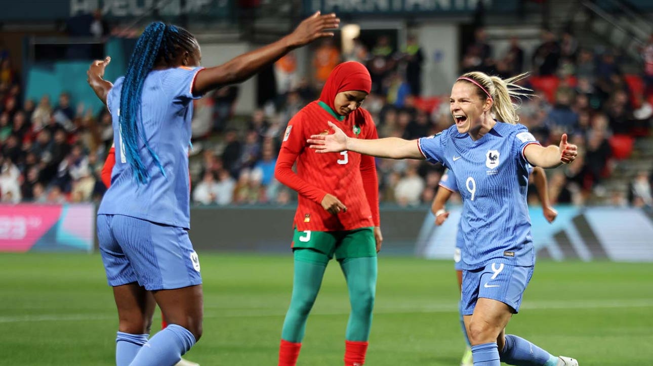 France's Eugenie Le Sommer scores goal vs. Morocco in 24' | 2023 FIFA Women's World Cup