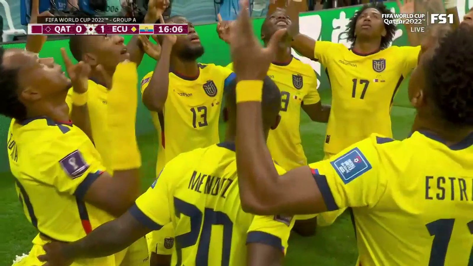 Enner فالنسيا الإكوادور 15 '|  سجل ضد قطر في كأس العالم لكرة القدم 2022