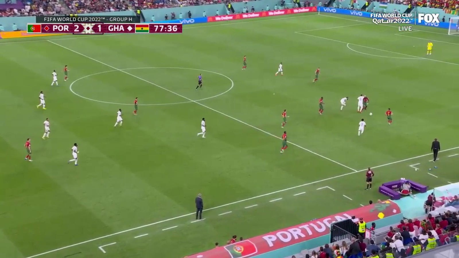 Portugals Joao Felix erzielt in der 77. Minute ein Tor im Spiel gegen Ghana