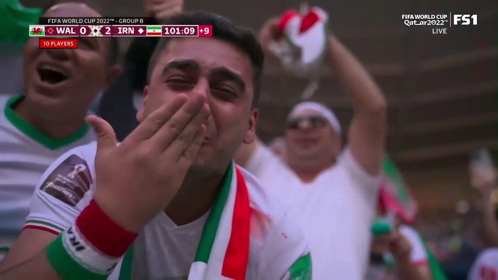 Rezaeian gives Iran a 2-0 lead in added time