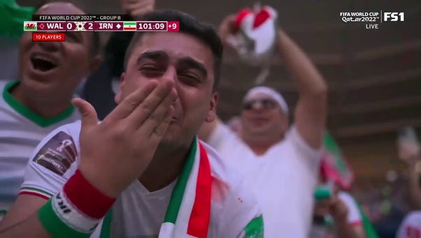 Iran's Ramin Rezaeian scores goal vs. Wales in 90+11' | 2022 FIFA World Cup