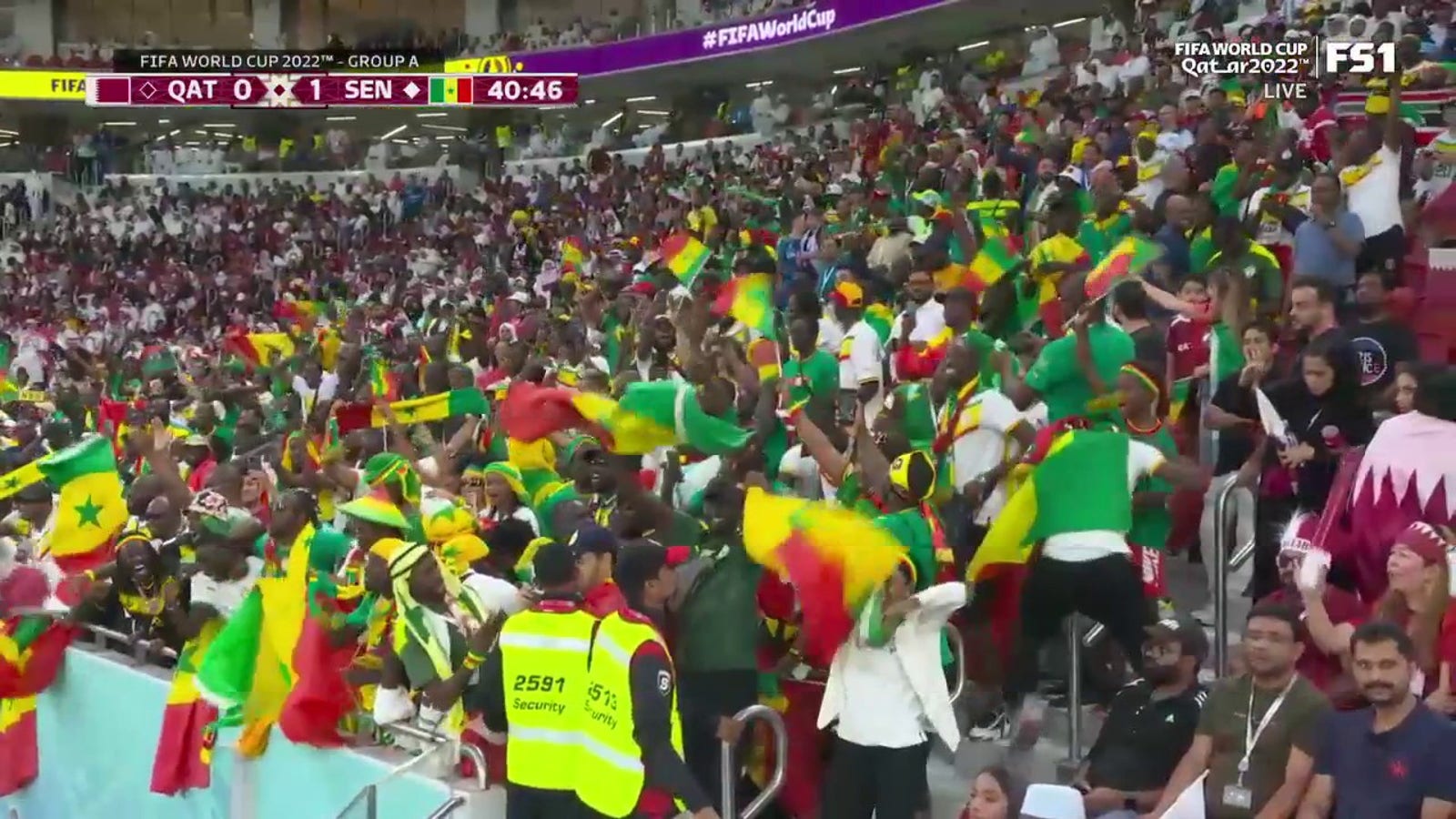 Dia from Senegal opens score vs. Qatar
