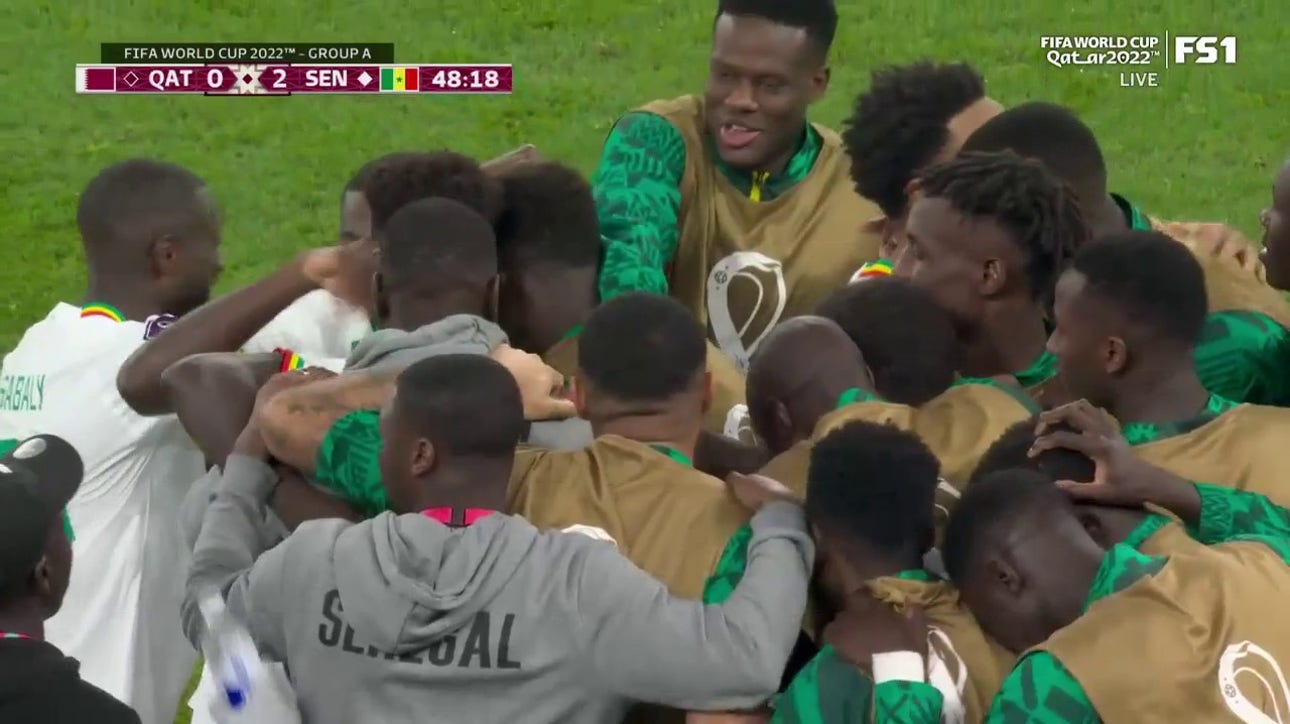 Senegal's Famara Diédhiou scores goal vs. Qatar in 48' | 2022 FIFA World Cup