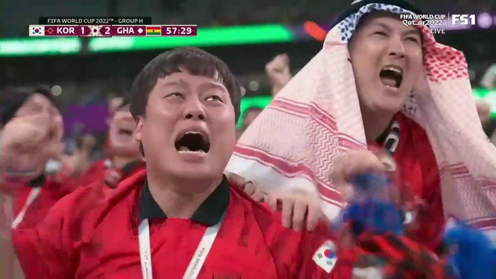 Cho Goo-sung from the Republic of Korea scored a goal against Ghana in the 58th minute  Football World Cup 2022