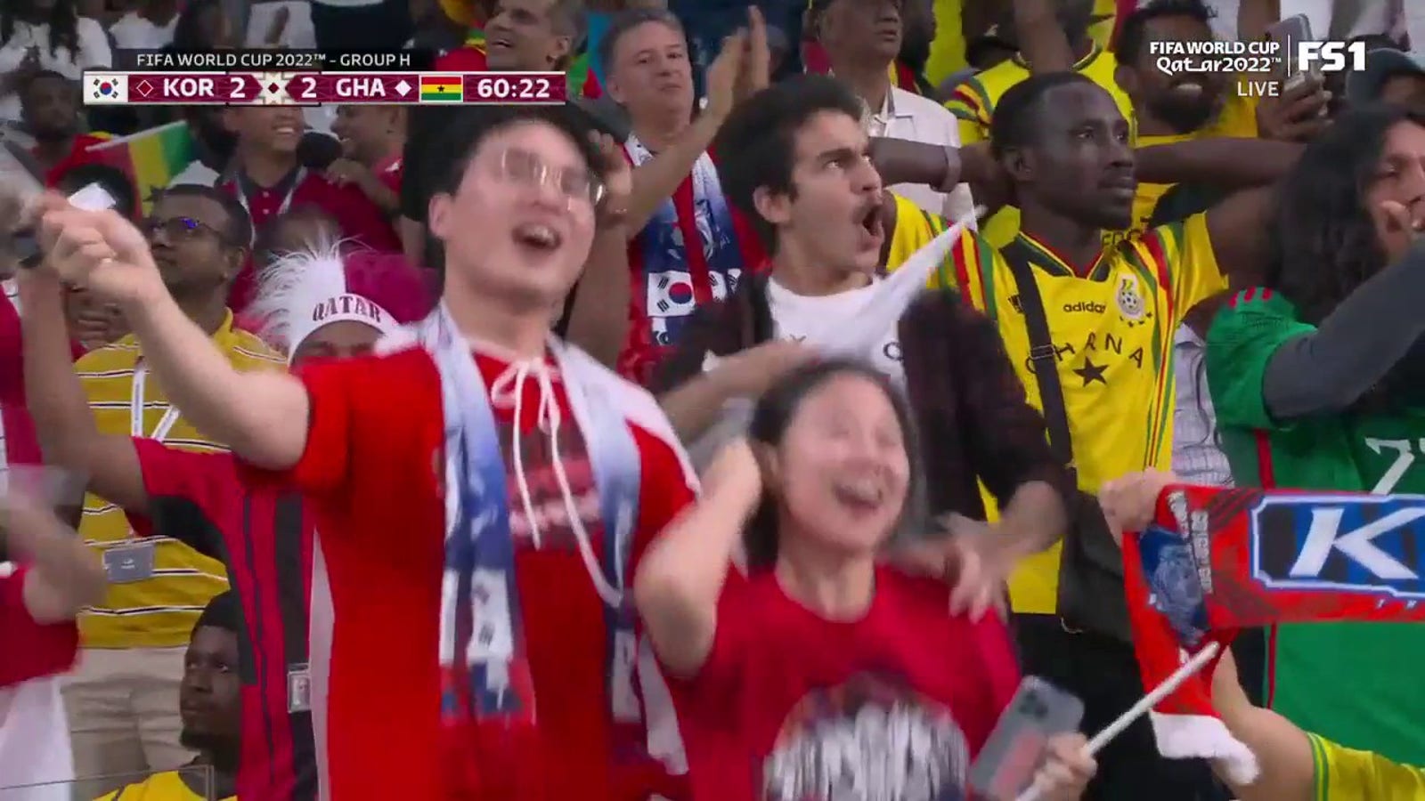 South Korea's Jo Gu-sung scores in 61st minute against Ghana | 2022 FIFA World Cup