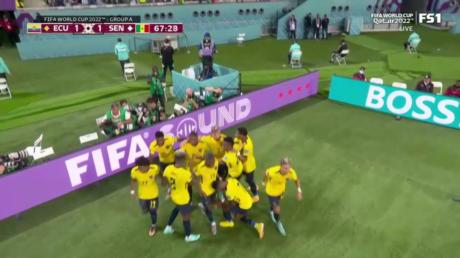 Ecuador's Moises Caicedo scores goal against Senegal in 67'