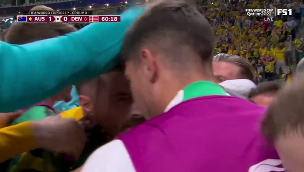Australia's Mathew Leckie scores goal vs. Denmark in 60' | 2022 FIFA World Cup
