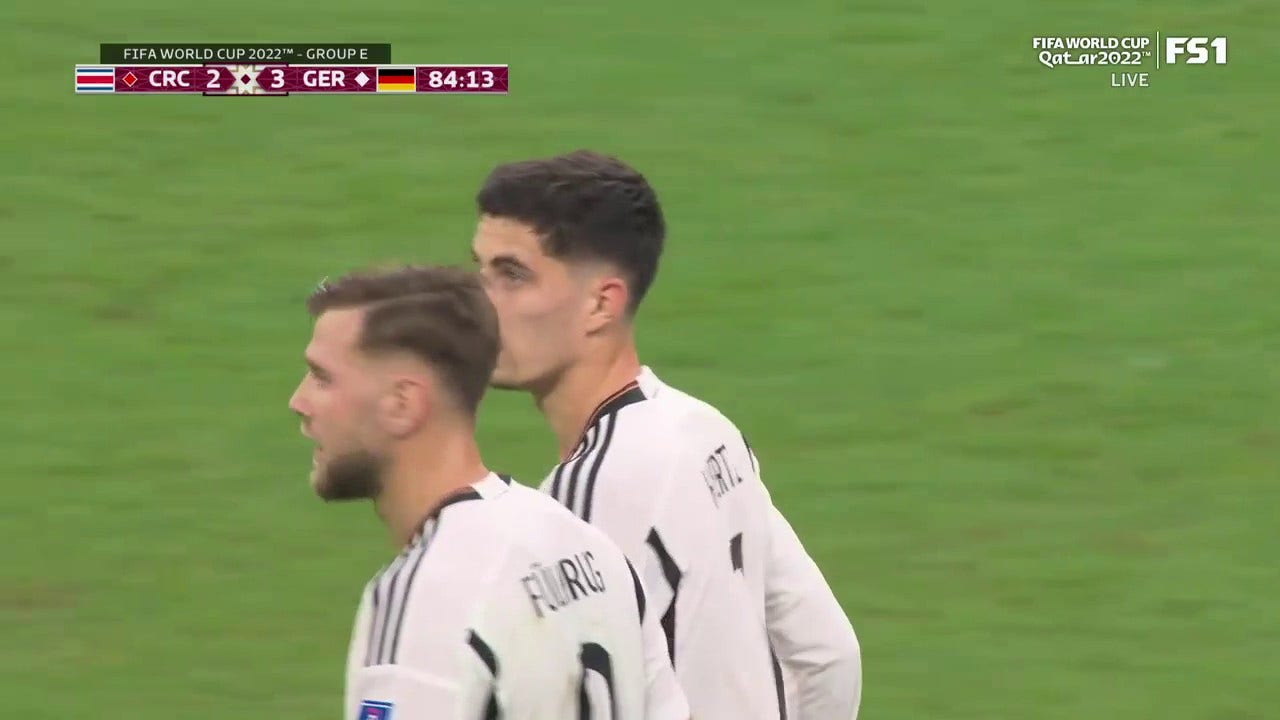 Germany's Kai Havertz scores goal vs. Costa Rica in 84' | 2022 FIFA World Cup