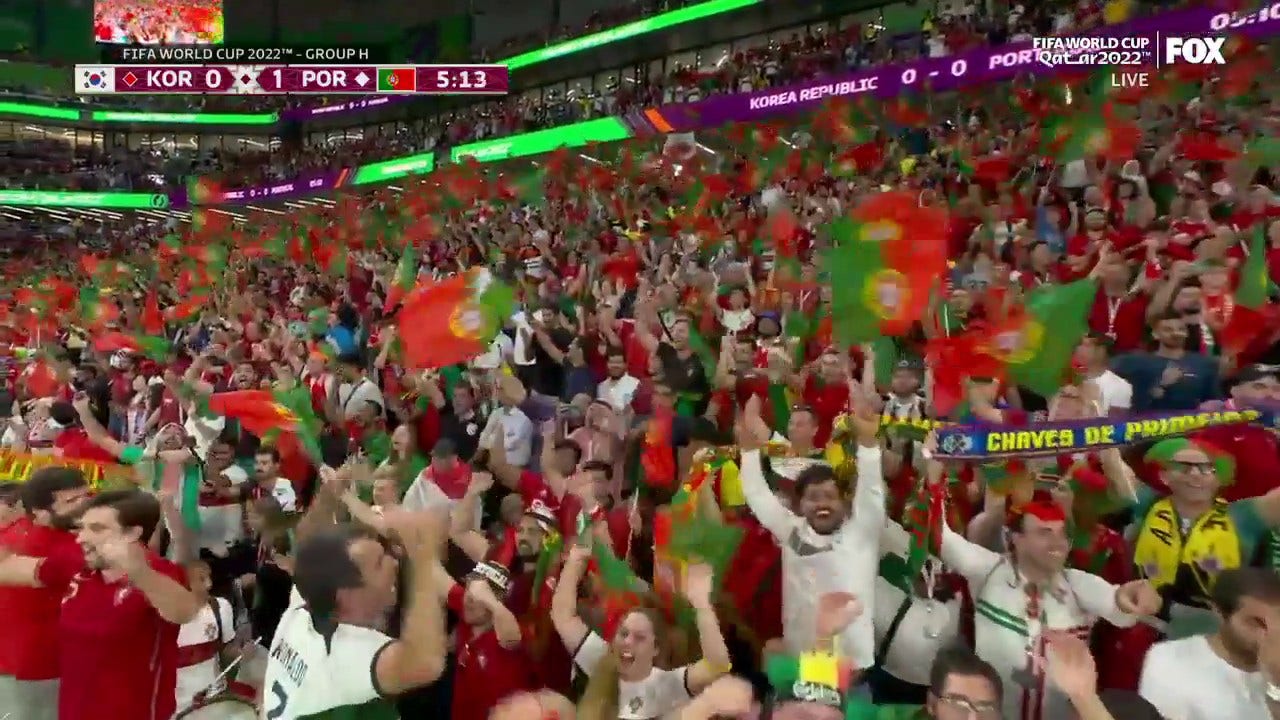 Portugal's Ricardo Horta scores goal vs. Republic of Korea in 5' | 2022 FIFA World Cup