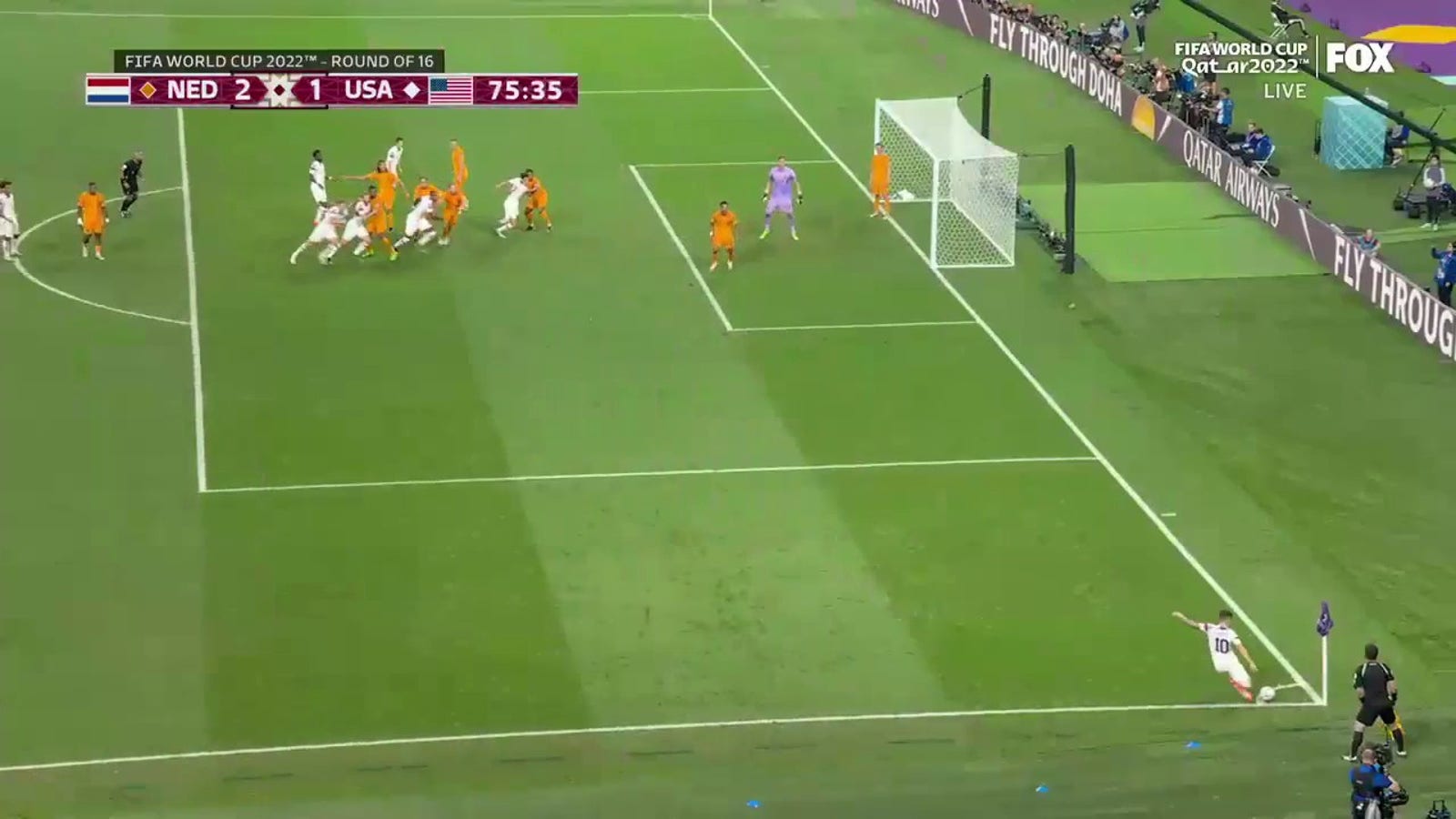 USA's Haji Wright scores goal vs. Netherlands in 76'