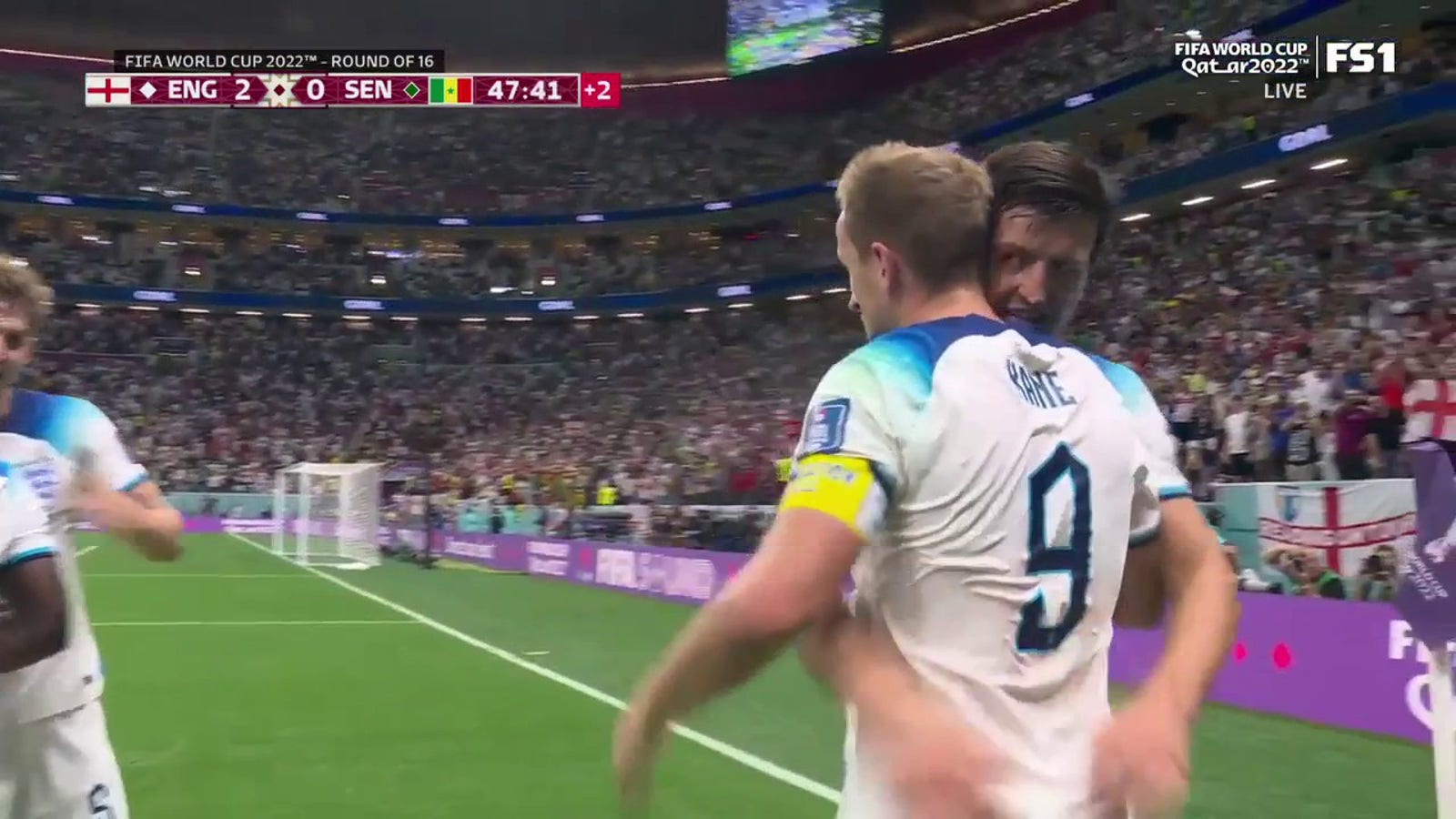 England's Harry Kane scores goal vs. Senegal in 45+3' 