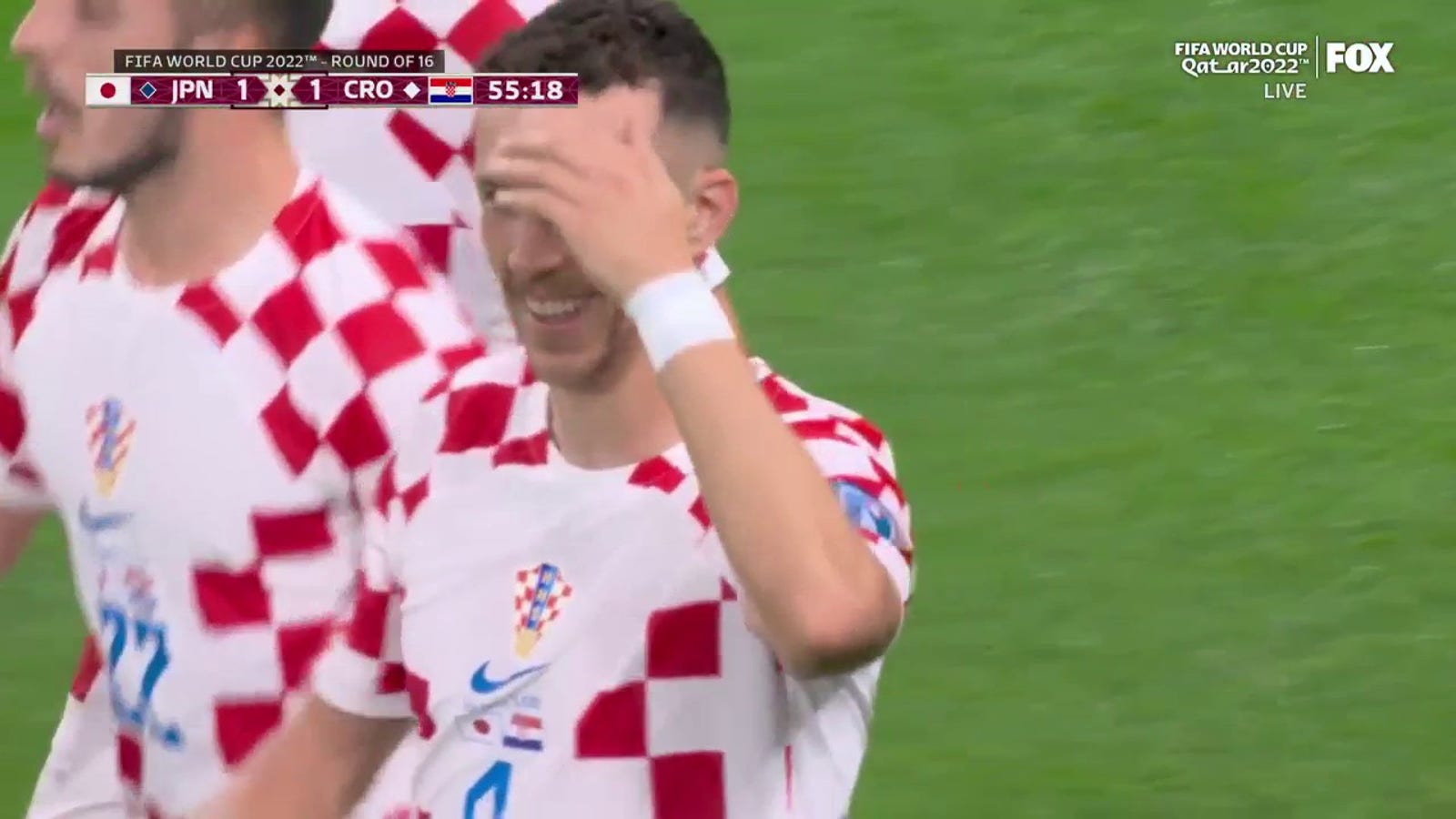 Il croato Ivan Perisic ha segnato.  Giappone in 55'