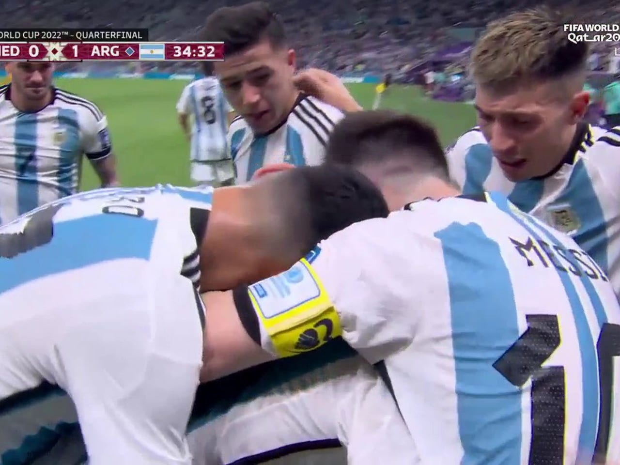 Argentinas Nahuel Molina scores goal vs