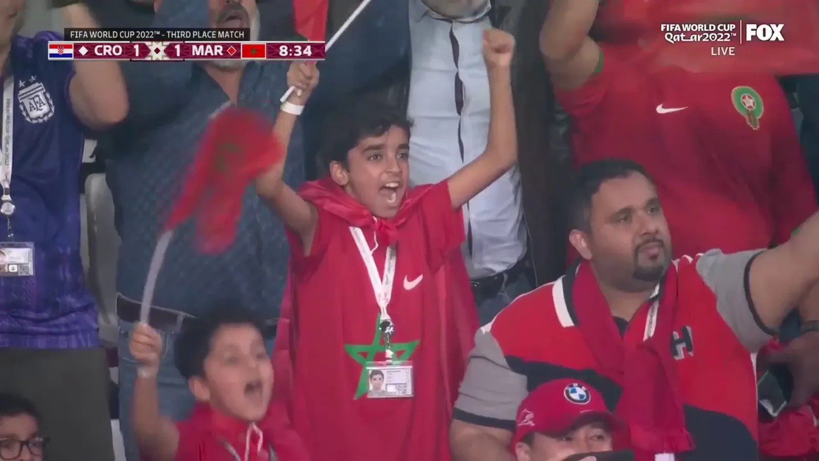 Morocco's Achraf Dari scores against Croatia 9'