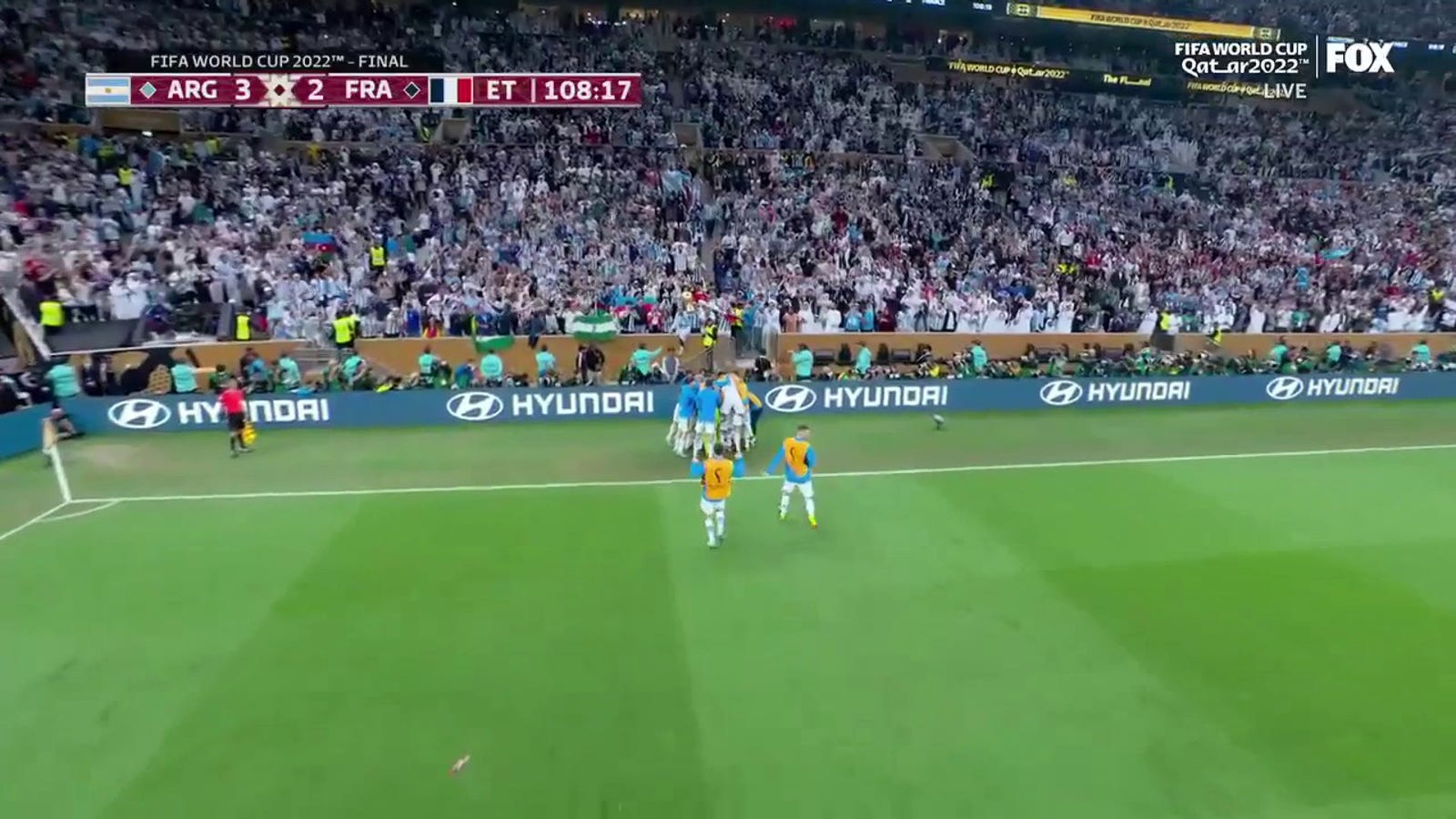 Argentina's Lionel Messi scores goal vs. France in 108'