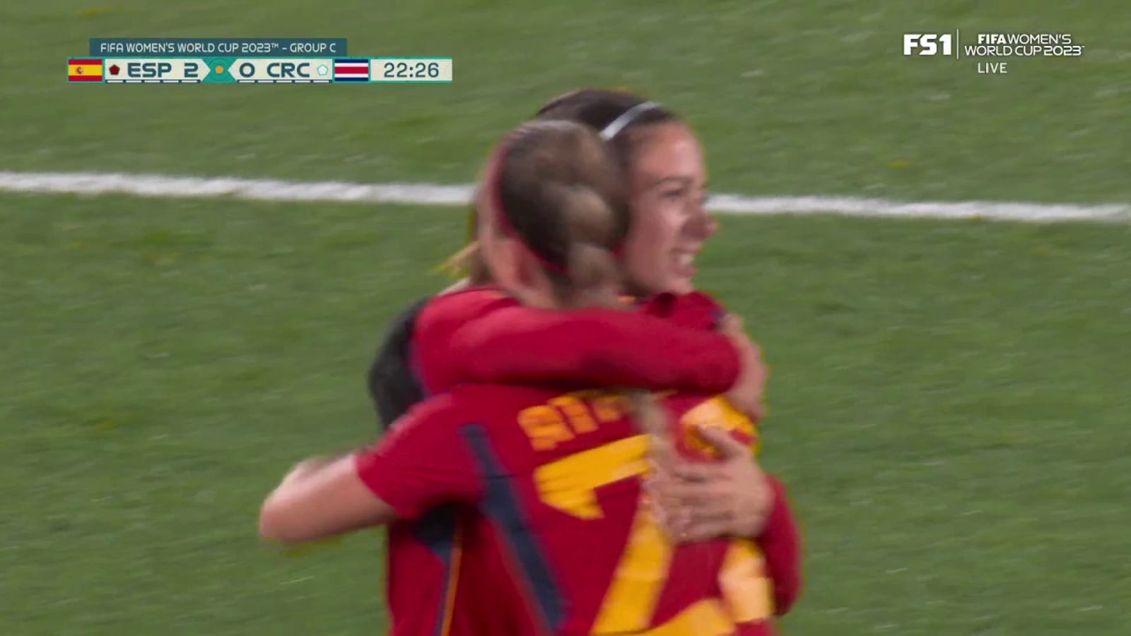 Spain's Aitana Bonmati Conca scores goal vs. Costa Rica in 23'