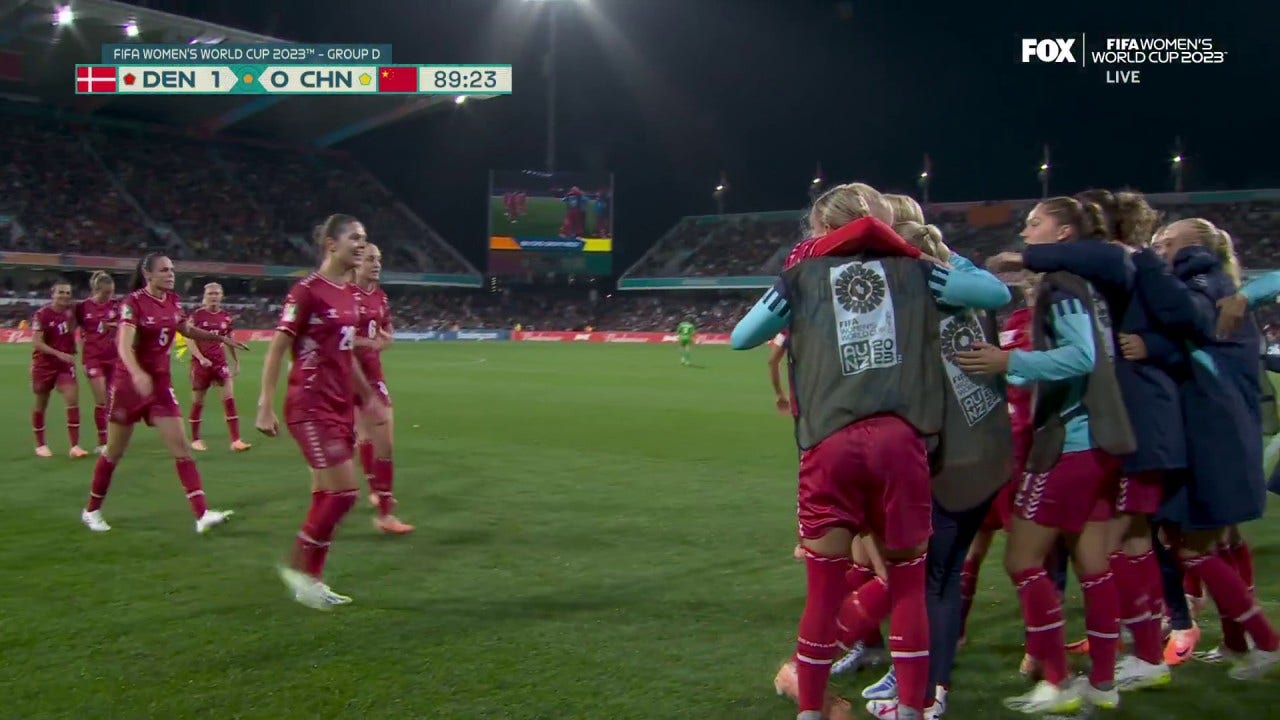 Denmark's Amalie Vangsgaard scores goal vs. China in 90' | 2023 FIFA Women's World Cup