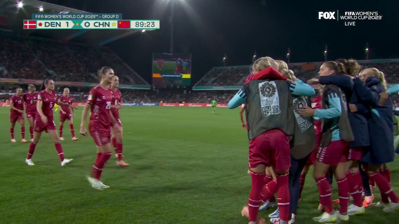 Denmark's Amalie Vangsgaard scores goal vs. China in 90' | 2023 FIFA Women's World Cup