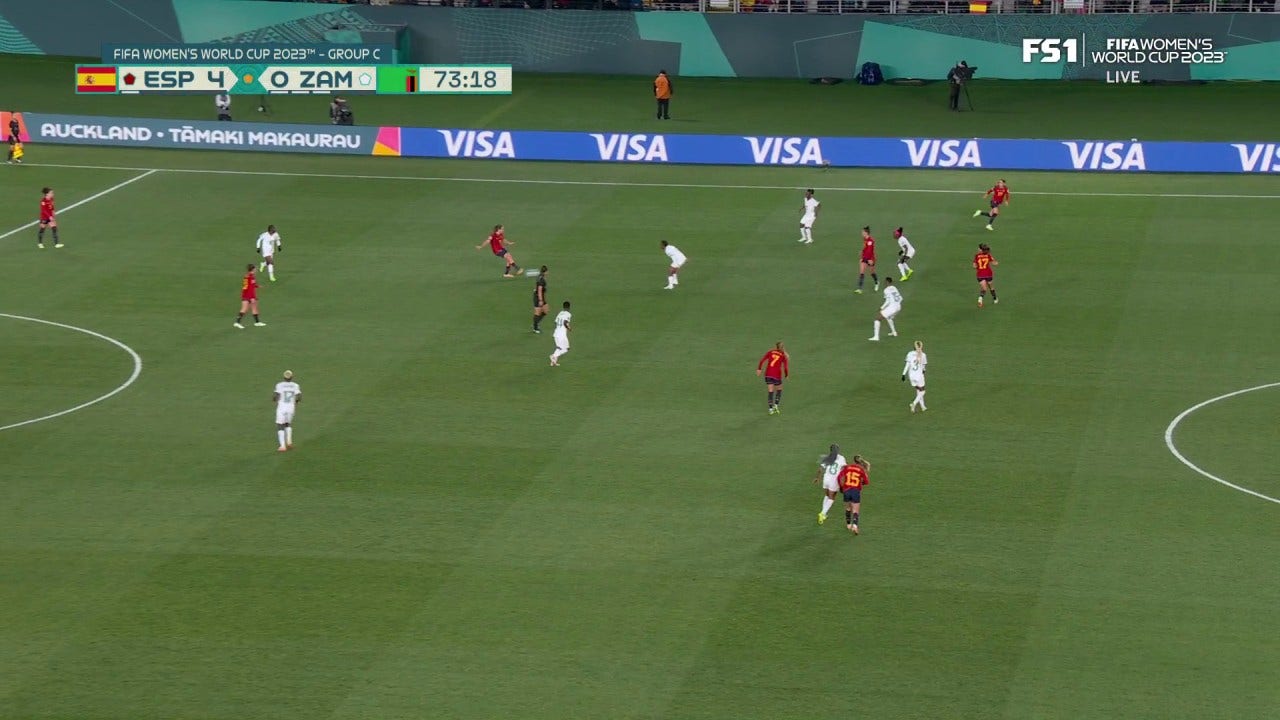 Spain's Jennifer Hermoso Fuentes scores goal vs. Zambia in 70' | 2023 FIFA Women's World Cup