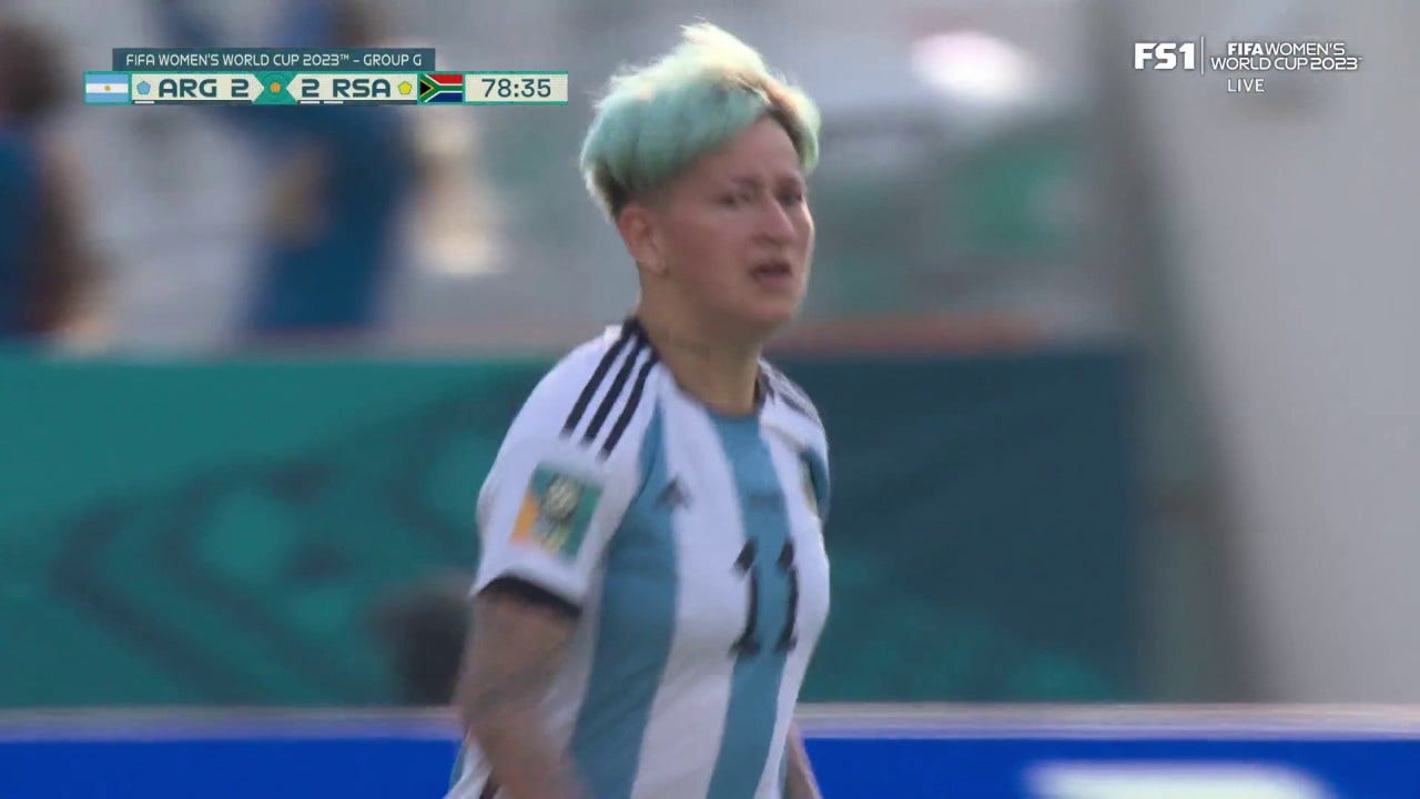 Argentina's Romina Nunez scores goal vs. South Africa in 79' | 2023 FIFA Women's World Cup