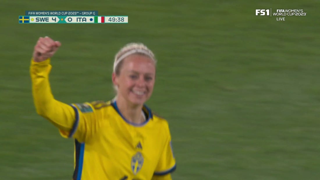 Sweden's Amanda Ilestedt scores goal vs. Italy in 50' | 2023 FIFA Women's World Cup