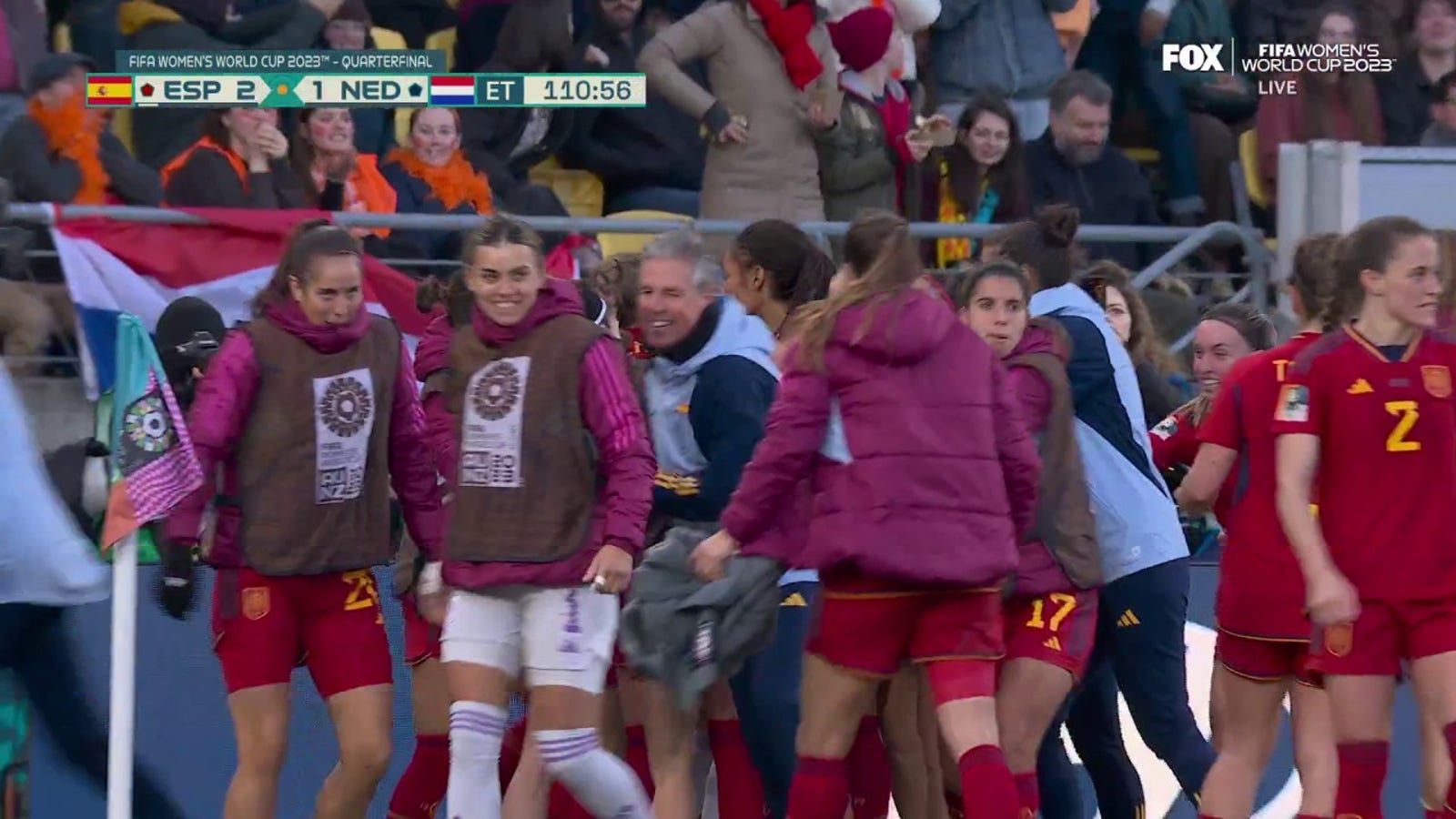 Spain's Salma Paralluelo scores goal vs. Netherlands in 111'