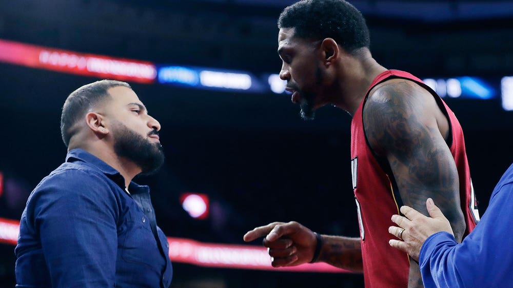 Udonis Haslem confronts Pistons fan during game over verbal abuse