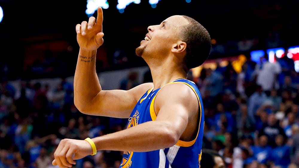 Wesley Matthews may have just beat Steph Curry at his tunnel-shot game