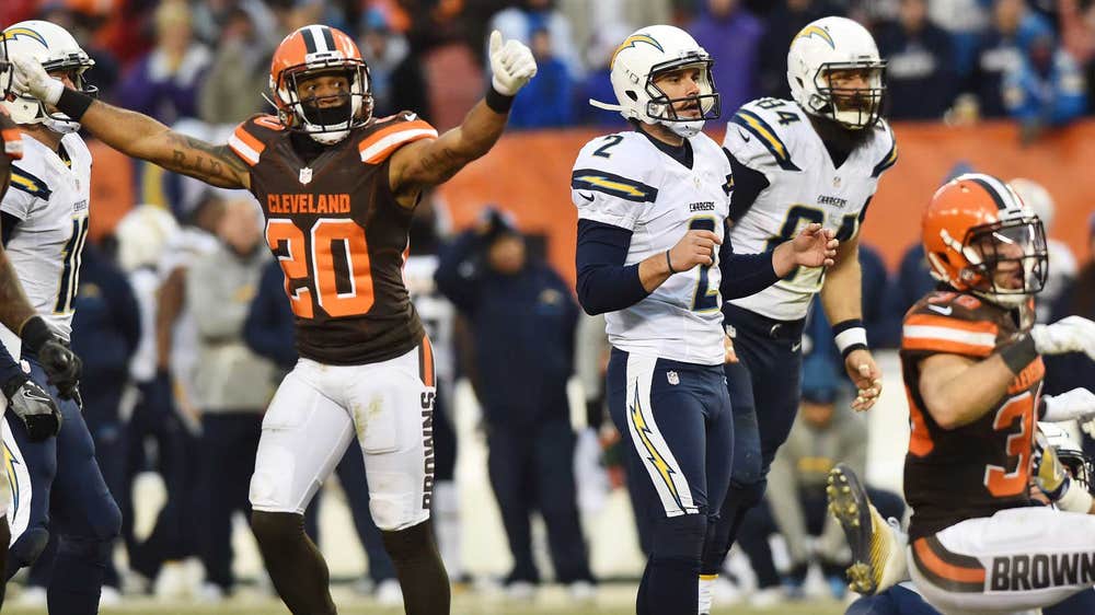 Chargers give Browns their first win of the season