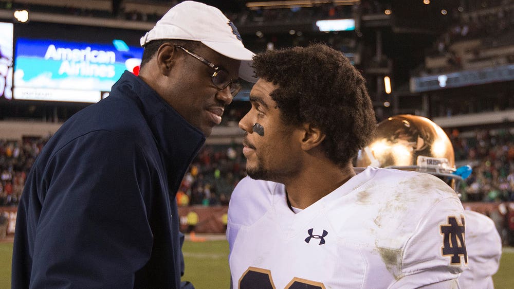 Irish WR, David Robinson's son, has all-star support in campaign video
