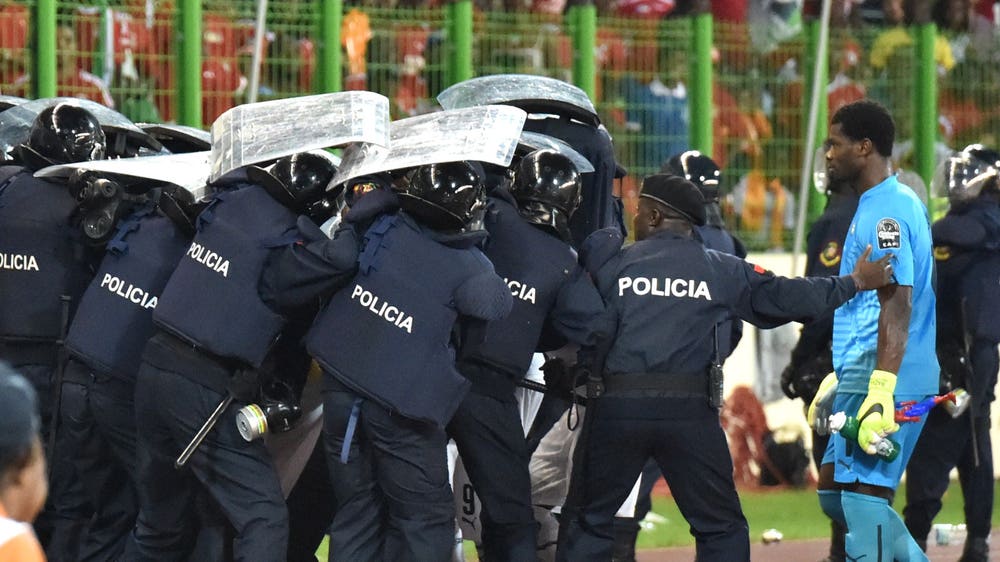 Ghana beat Equatorial Guinea in Cup of Nations semifinal marred by unruly fans