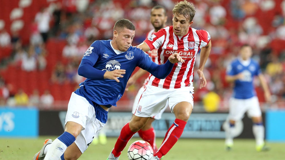 Everton beat Stoke City to reach Barclays Asia Trophy final