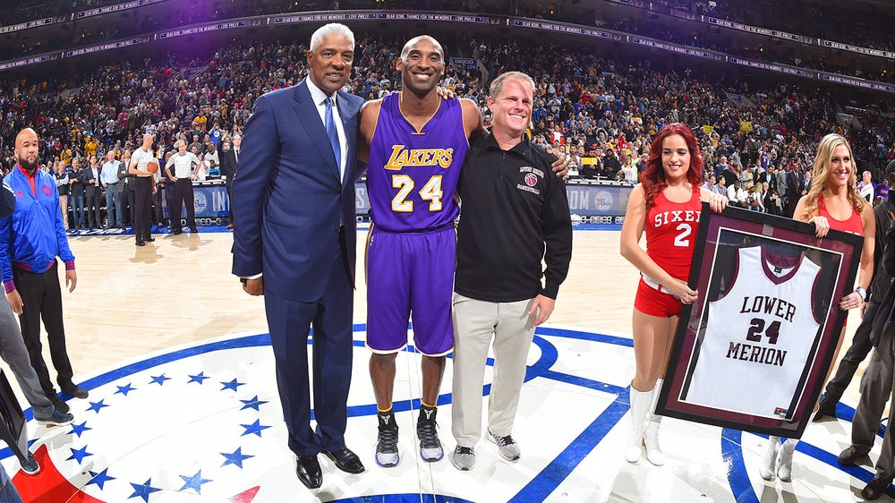 76ers honor Kobe Bryant with framed jersey, spectacular video