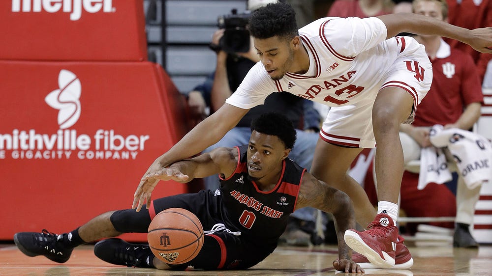 Morgan scores 28 as Indiana defeats Arkansas State 87-70