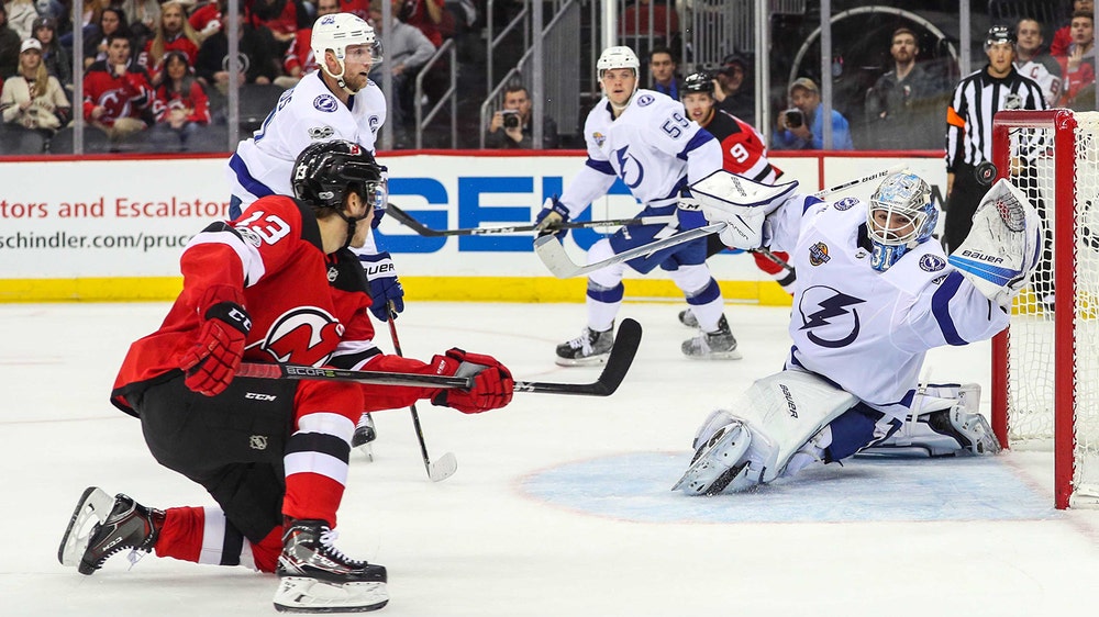 Nikita Kucherov scores again to continue torrid stretch, Lightning fall to Devils in shootout