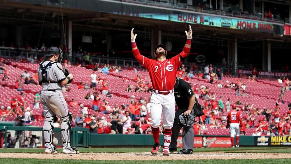Marlins come up empty in Cincinnati, end up swept by Reds