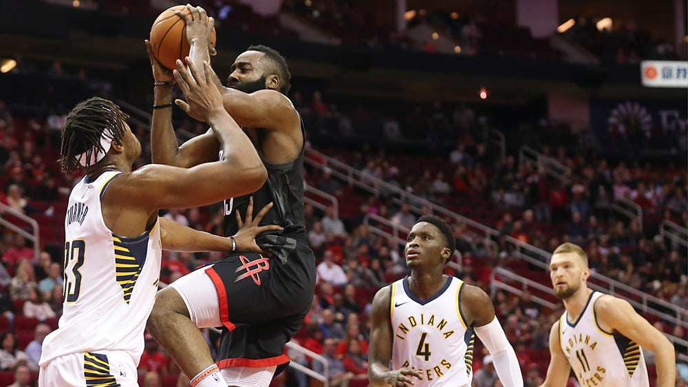 Pacers have few answers for Harden's 40-point night, fall 115-103 to Rockets