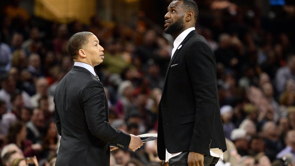 LeBron James sure looked like he was the Cavs head coach during loss