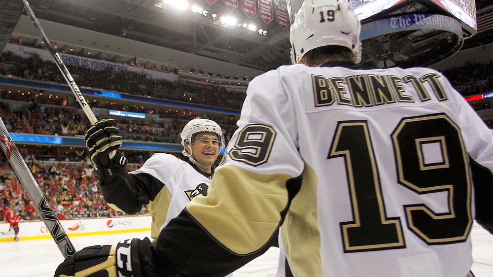 Penguins' Bennett scores goal, stays healthy following celebration