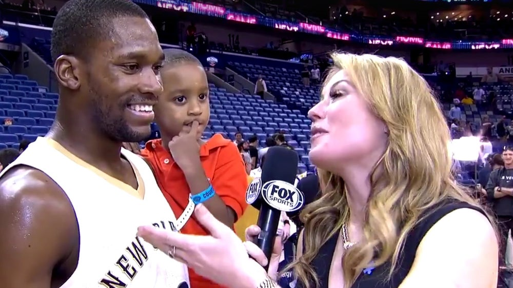 Toney Douglas' 4-year-old son takes over postgame interview