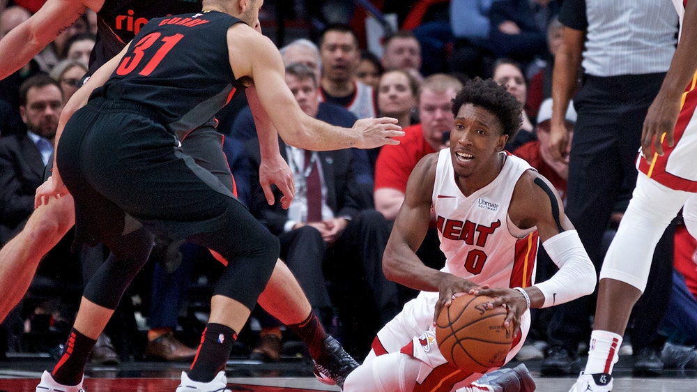 Hassan Whiteside's big double-double lifts Heat out of slump and into win over Trail Blazers