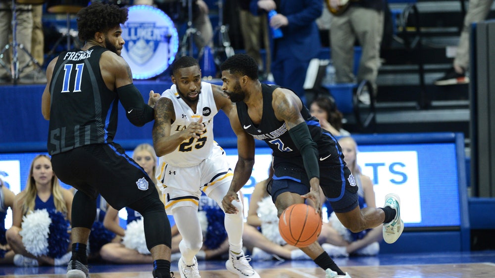 Isabell notches a double-double in SLU's 62-49 win over La Salle